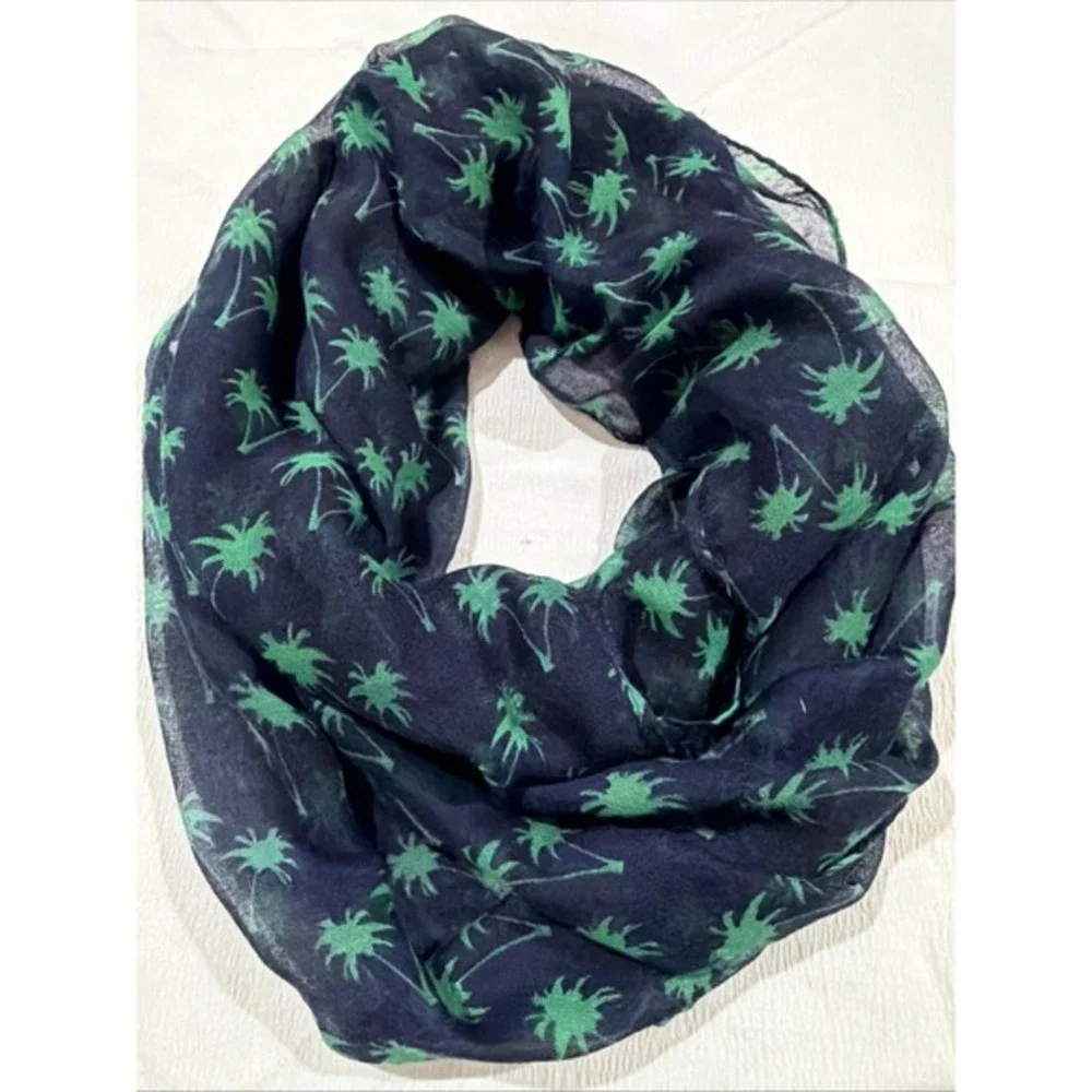 Lot Five Women's Scarves Chevron Geometric Palm Tree Paris Infinity‎ And Wrap
